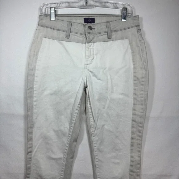 NYDJ Ankle Legging Jeans Womens Petite Color Block‎ Stretch Denim Sz 8P - Picture 3 of 11
